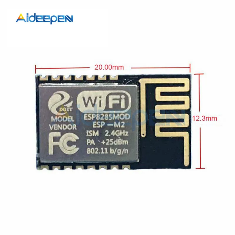 ESP8285 ESP-M1 ESP-M2 ESP-M3 серийный Порты и разъёмы Беспроводной Wi-Fi Управление модуль совместим ESP8266 протокол TCP/IP 32-битный микропроцессор - Цвет: ESP8285 ESP-M2