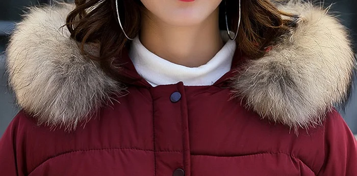 2017 winter hot sales hooded  jacket women clothing cotton + size 3 xl warm coats street fashion wind coat  women+3