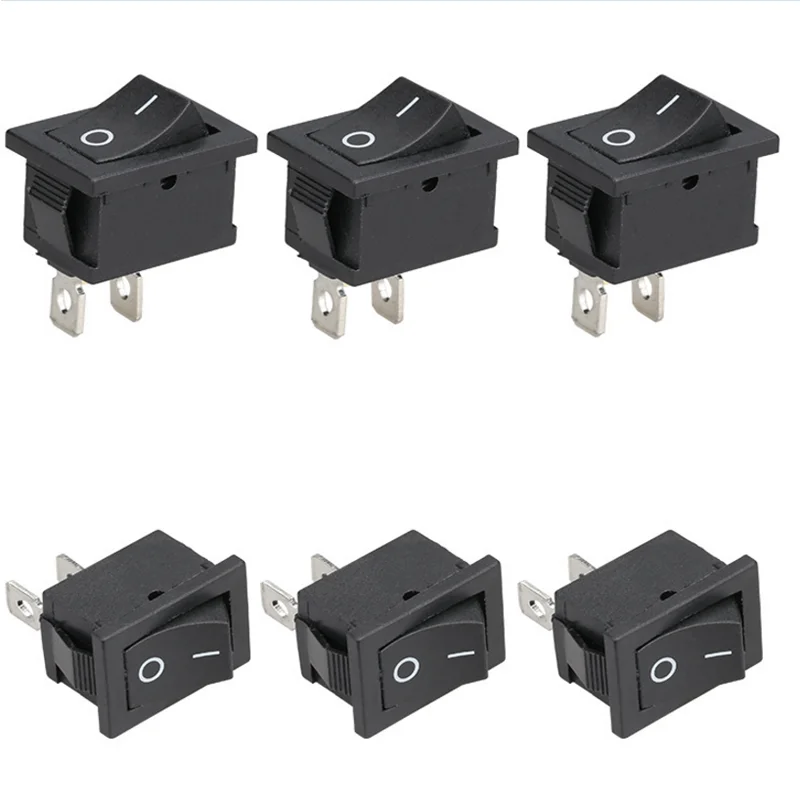 10pcs/lot Black KCD1 101 10*15mm Wall Lamp Switch Multipurpose 3A/250V