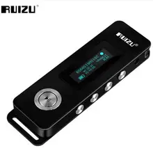 RUIZU цифровые голосовые изображения Регистраторы 8 Гб Шум Снижение Мини MP3 плеер Портативный небольшой Регистраторы для лекции