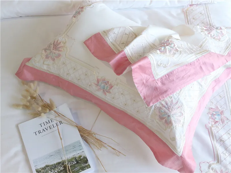 جديد الأبيض مجموعة مفروشات ملاءات السرير القطن المصري التطريز حاف الغطاء شقة السرير المفرش يحدد المنسوجات نوم مجموعة juegos جديد الأبيض مجموعة مفروشات ملاءات السرير القطن المصري التطريز حاف الغطاء شقة السرير المفرش يحدد المنسوجات نوم مجموعة juegos