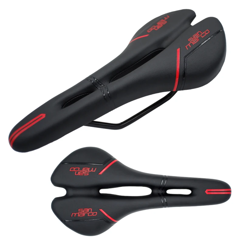 

San Marco 6 Colors Bicycle Saddle Seats 275*135mm MTB Road Racing Bike Saddle 2 Hollow Design Wide Cycling Seat Sillin Bicicleta