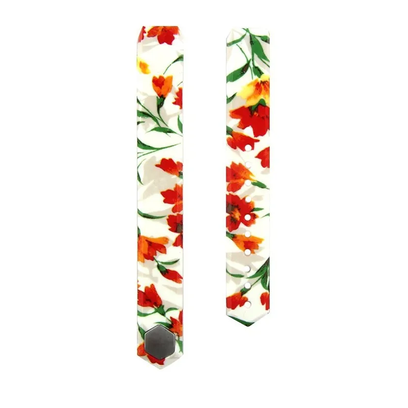 Patterns Large & Small Silicone Fitbit Alta Wristbands Sports Smart DIY Watch Bands Bracelet Strap Replacement in 20 Colors (62)