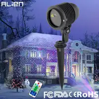 ALIEN RGB Star Outdoor Waterproof Christmas Laser Light Projector Dots Effect Garden Home Xmas Tree Landscape Show Lighting