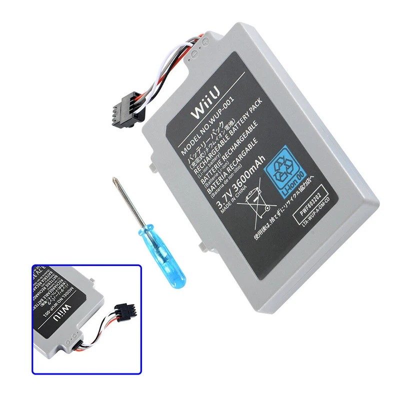 

3.7V 3600mAh Battery Pack for Nintendo Wii U Gamepad Electric Rechargeable Li-ion Replacement Power Tool