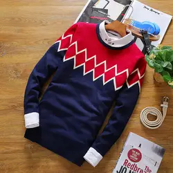 Свитер для мужчин 2019 бренд пуловер свитер мужской с круглым вырезом в полоску Прохладный Вязание s свитеры для женщин Человек пулове