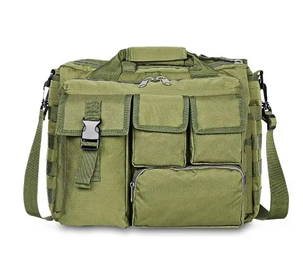 ARMY GREEN Многофункциональная Военная тактическая сумка на плечо, нейлоновая сумка-мессенджер, сумка для ноутбука, сумка-портфель, походная сумка для альпинизма - Цвет: ARMY GREEN