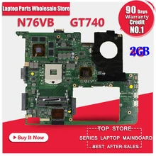 For ASUS N76VJ N76VB N76VZ N76VM N76V REV 2 0 Laptop Motherboard 4GB USB3 0 N14P