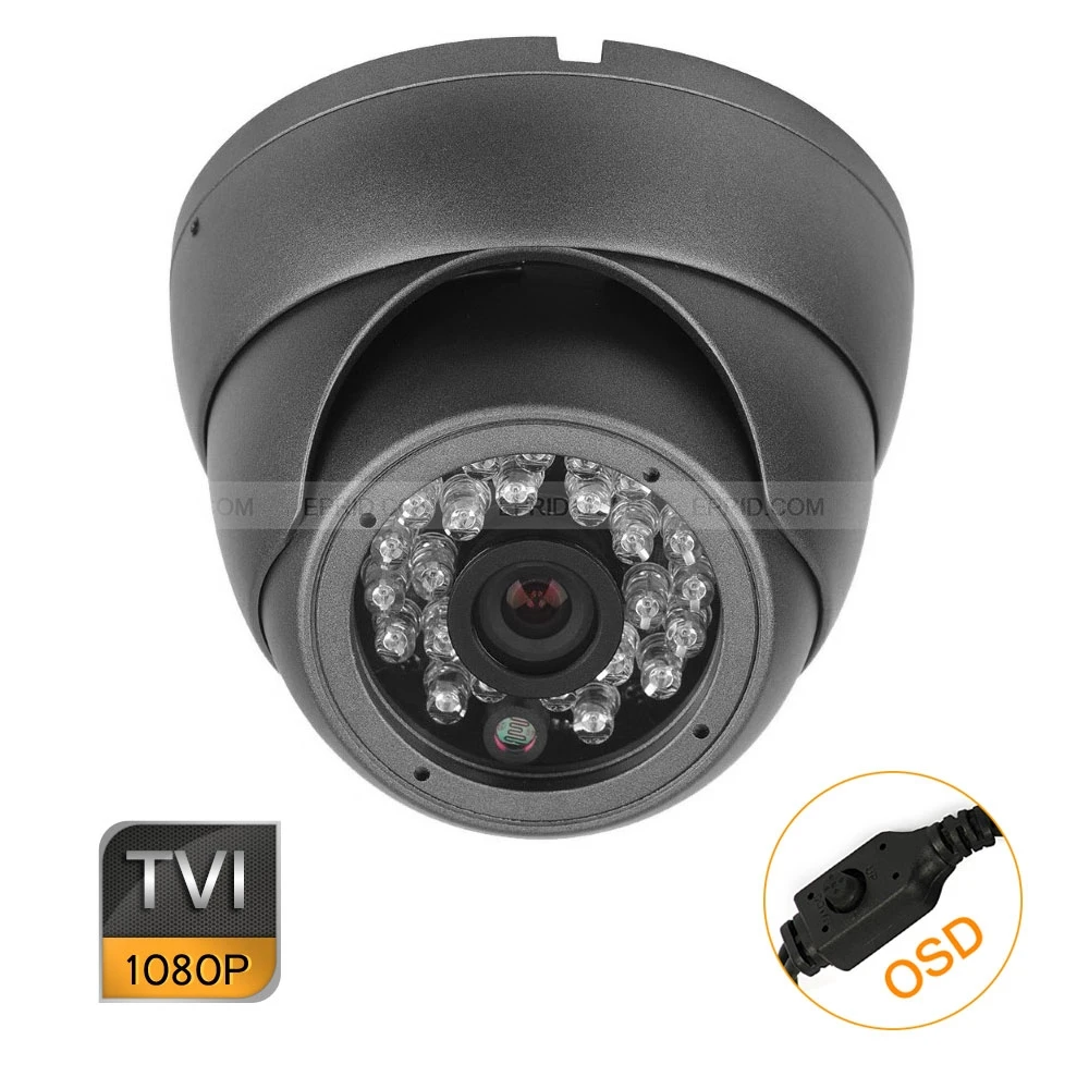 

24PCS Home Mini 1/2.8" 1080P 2.0MP 3.6mm Lens HD-TVI Metal Dome Camera OSD Menu