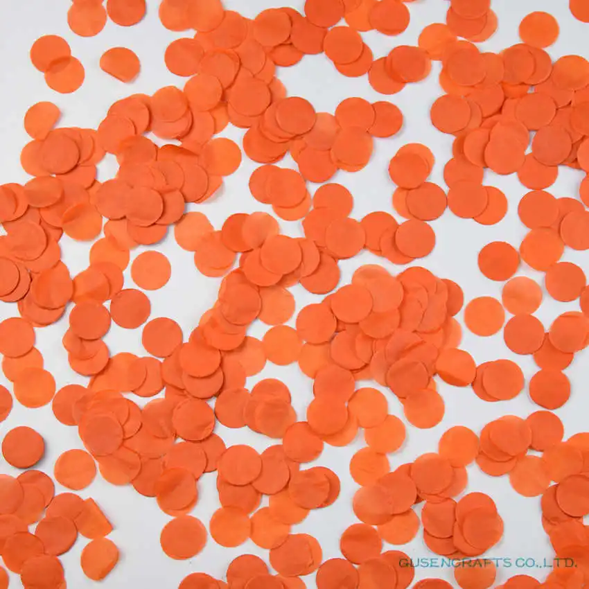 3000 шт круглая бумага конфетти вечерние свадебные украшения стола Декорации для вечеринки на день рождения поставки светло-розовый и розовый - Цвет: NO8 Orange Red