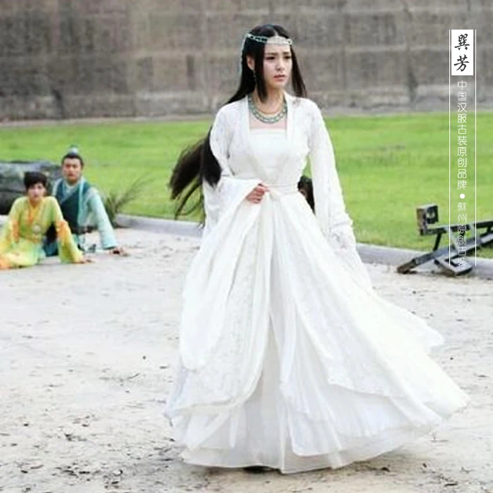 Zhuan Fang tv Play Gu Jian Qi Tan Legend of Odd античный меч актриса белый костюм