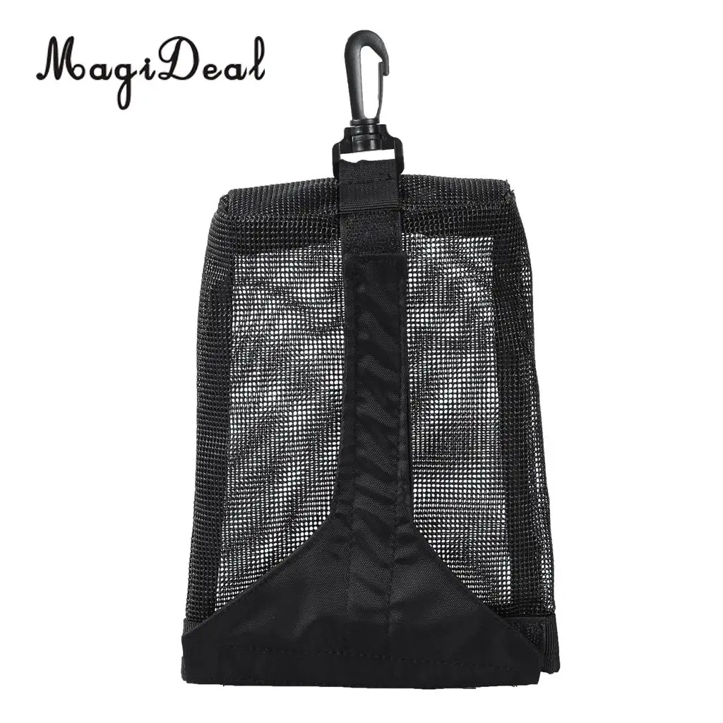MagiDeal Strong 1Pc Nylon Scuba Diving Dive Weight Pocket Accessory Mesh Pouch Bag With Clip for Camera Drift Hook Equipment Acc