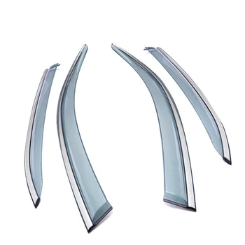

Car Auto Fit For Peugeot 301/308/408 2011-2015 Car Wind Deflector Black Car Window Deflector Visor Vent Rain Guard