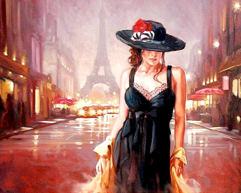 

5d Diamond Embroidery Street Beauty Scenery Crystal Cross Stitch Full Square Diamond Painting DIY Sticker Decor Paintings