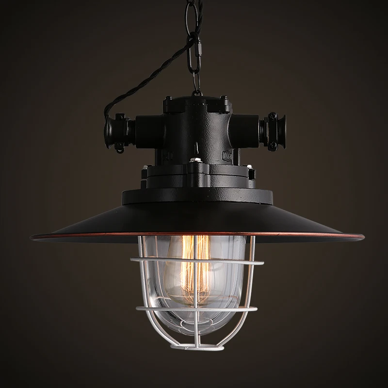 Buy industrial loft pendant lamp decorative lamp metal