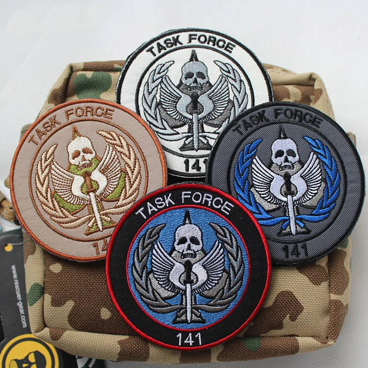 

New 8.5cm Task Force 141 Armband Elite SAS Team Tactical Patch Hook & Loop Morale Badges On Backpack Coat Jeans Resident Patch