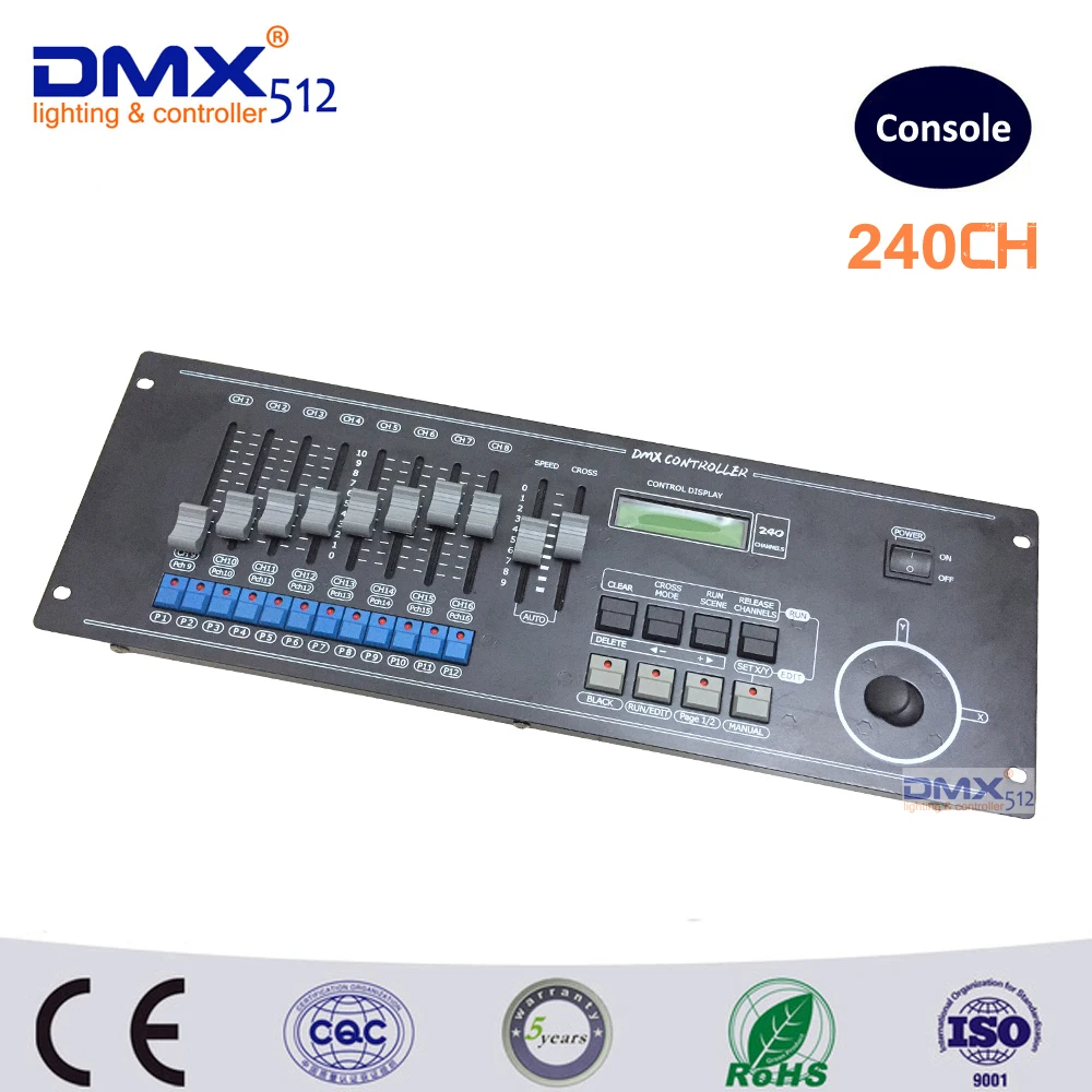 

DHL Free shipping 240 Channels DMX512 controller console,Total of 240 output channels standard DMX512 signal for stage lighting