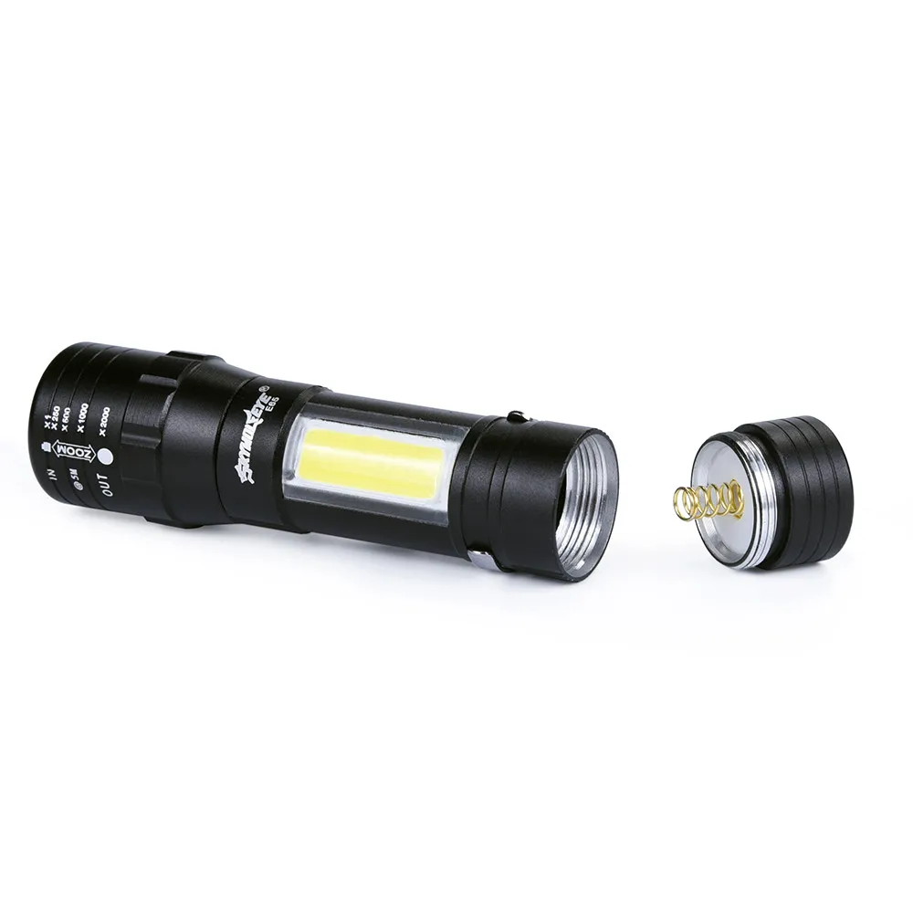 Масштабируемые COD Flishlight XPE Q5+ COB светодиодный мини-фонарик 14500/AA 4 режима Карманный факел Фонари станция автосервиса рабочий свет