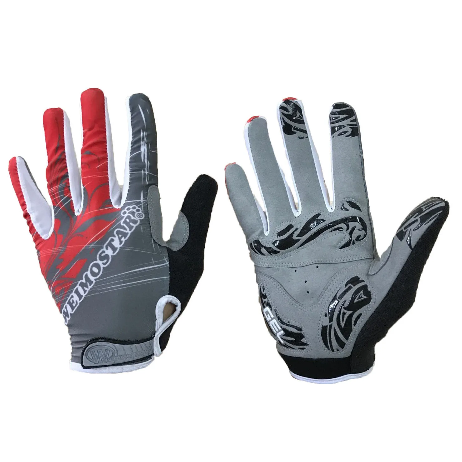 Men Women Full Finger Cycling Gloves Nylon Road Mountain Bike Bicycle MTB Downhill Riding Gloves gel pad Luva Ciclismo