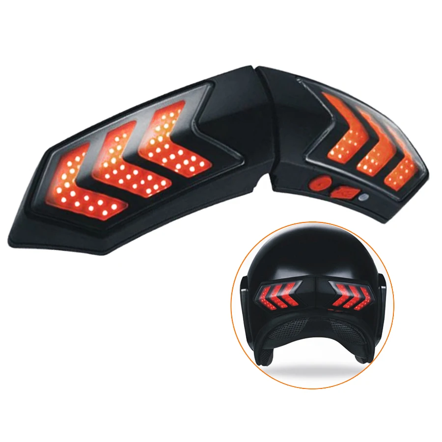 

12V Wireless Motorcycle Smart helmet light LED Lights Safety With Running Lights Brake Lights Waterproof Turn Signal Indicators