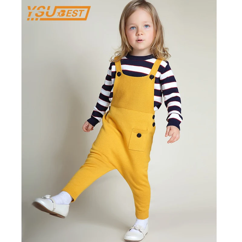 

Campure New 2017 Baby Boys Girls Wool Overalls 1-5Yrs Kids Pants Fashion Children Clothing Cotton More Color Children Trousers