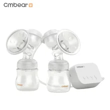 

2018 Top Fashion Rechargeable Double-side Electric Breast Pumps with Multi-gear Mode Adjustable with Battery PP for Mother