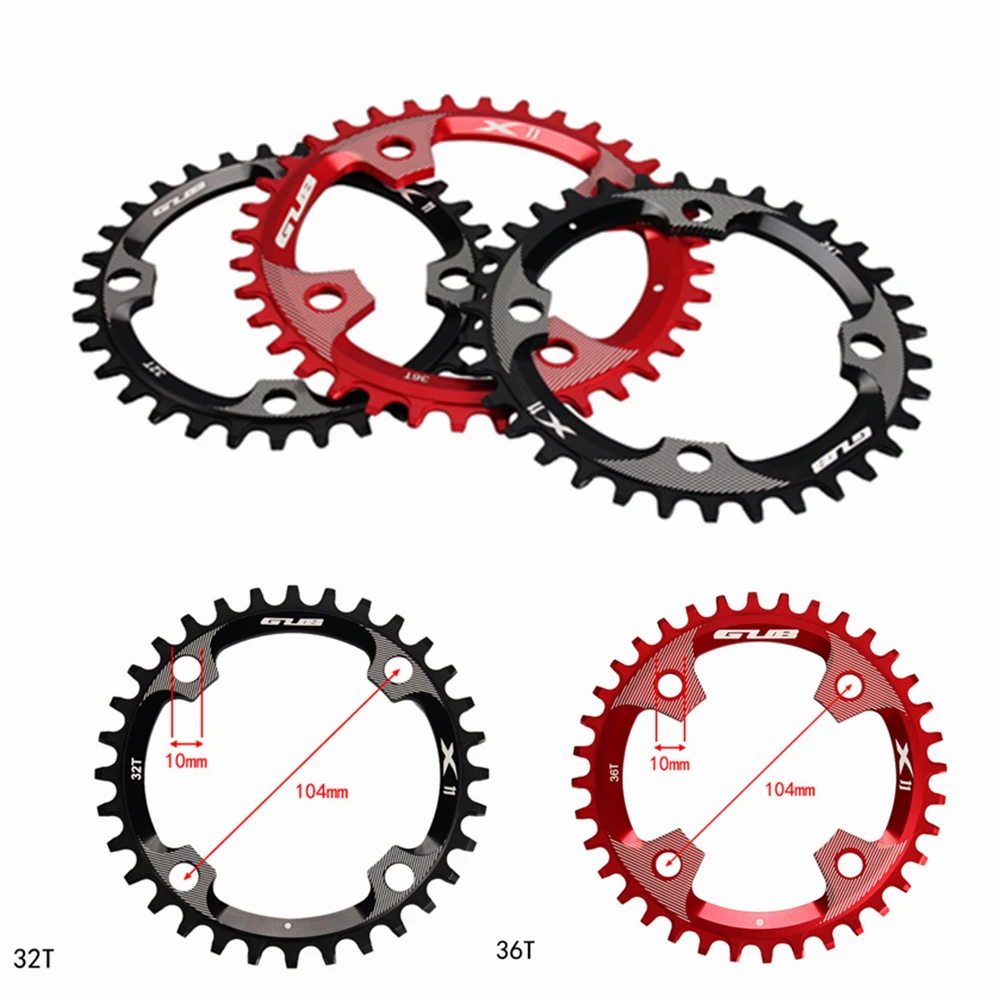 

Free Shipping MTB bike bicycle round chain ring BCD104mm 32T 34T 36T crankset modified parts plato de la bicicleta chainring