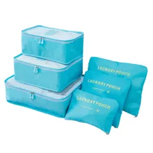 Hot 6PCS/Set Travel Cases Clothes Tidy Storage Bag Box Zip Bra Cosmetics Underwear Organizer Luggage Suitcase Pouch high quality waterproof travel bra underwear lingerie shoes travel bag box luggage suitcase pouch organizer handbag case