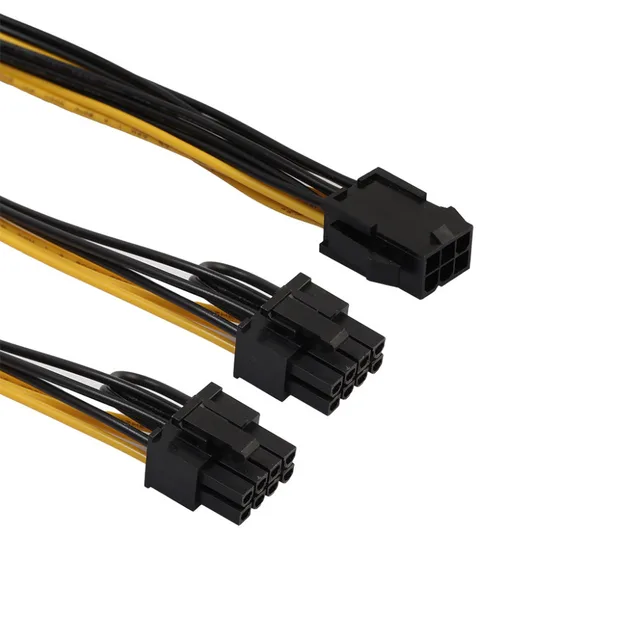 Best Offers HIPERDEAL Computer Peripherals Accessories Cable PCI-E 6Pin To 2x6+2Pin (6-Pin/8-Pin) Power Splitter Cable For PCIE/PCI  JANN05