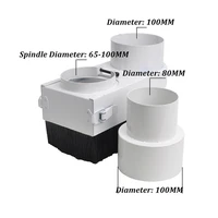 לעיבוד עץ Cnc כיסוי אבק אספן 80mm כיסוי אבק מברשת Cnc ציר 2.2Kw 1.5kW מנוע כרסום מכונת נתב כלים לעיבוד עץ (4)