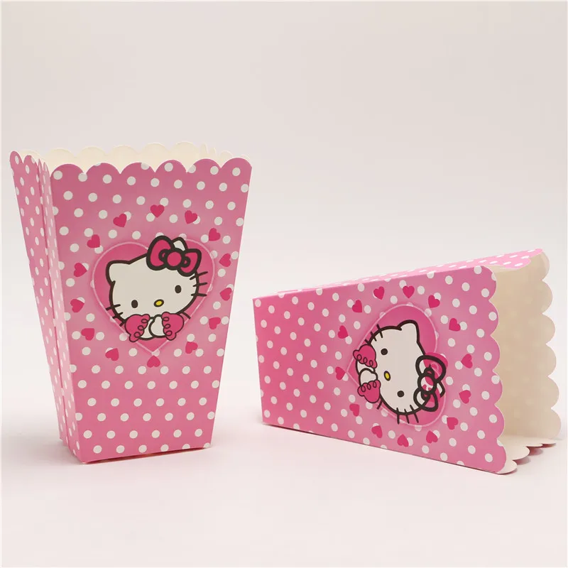 6pcs Lot Kids Birthday Party Decorations Hello Kitty Cute Food