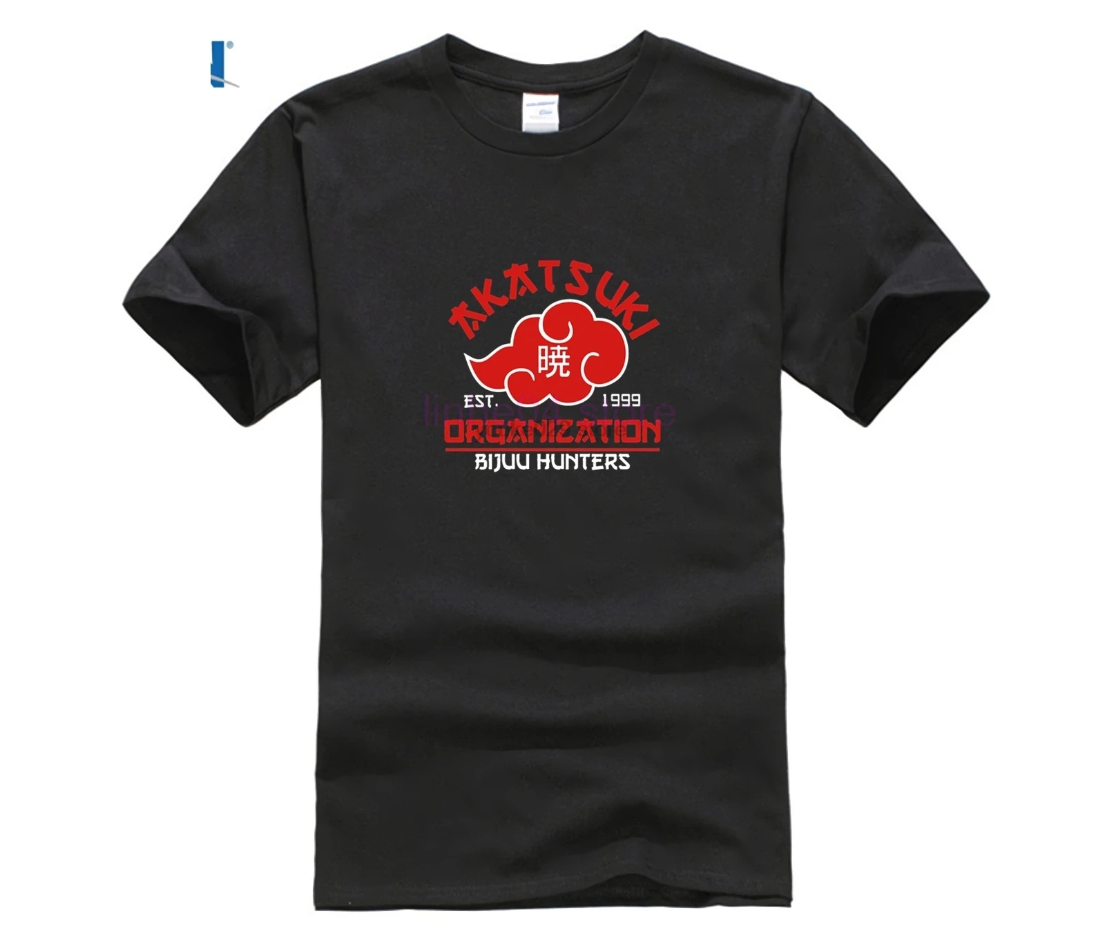 2019 дизайнерская футболка Наруто Акацуки человек Наруто Акацуки Организация футболка для человека 100% хлопок летняя футболка модные топы