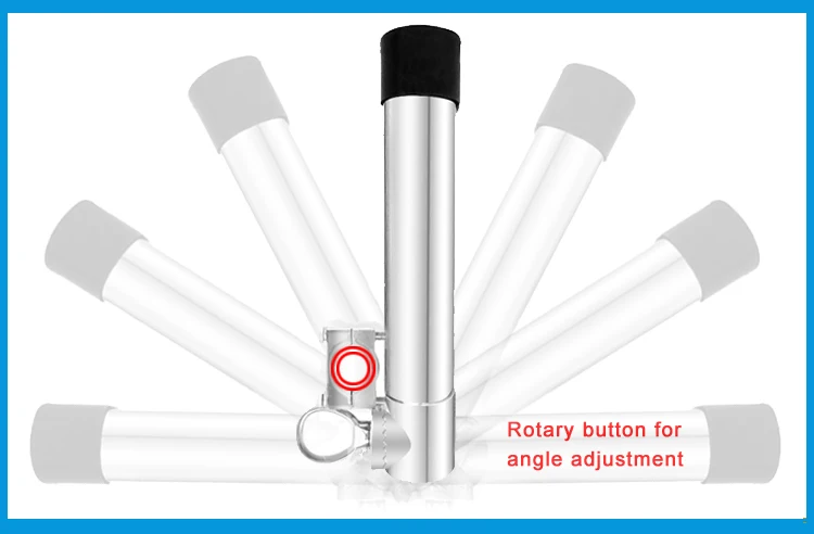 2 шт./лот 360 градусов регулируемый съемный рейку многонаправленный нержавеющая сталь 316 рыбалка стержень подставки-держатели