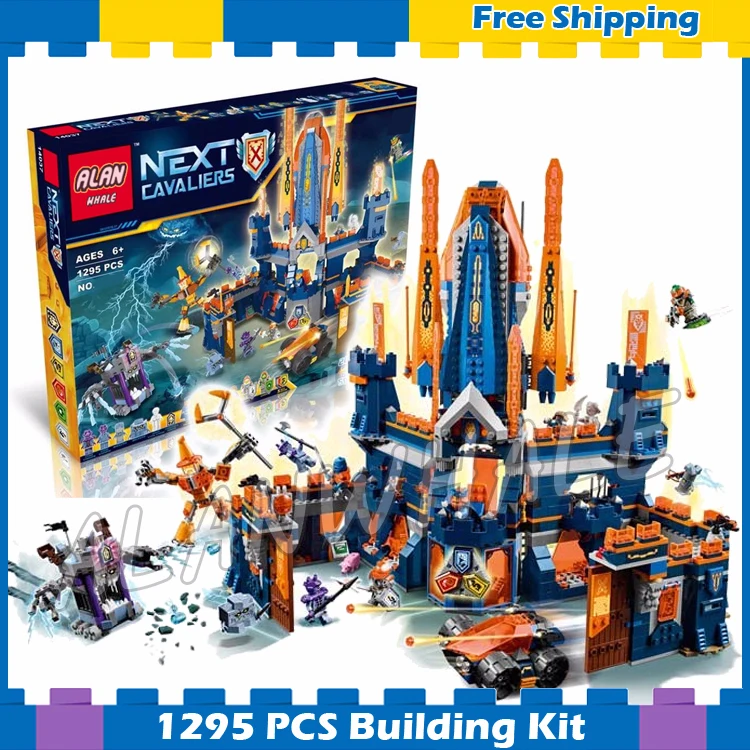 

1468pcs Knights Knighton Castle Base Model Building Blocks 10706 Children Holiday Games Gifts sets Nexus Compatible With Lego