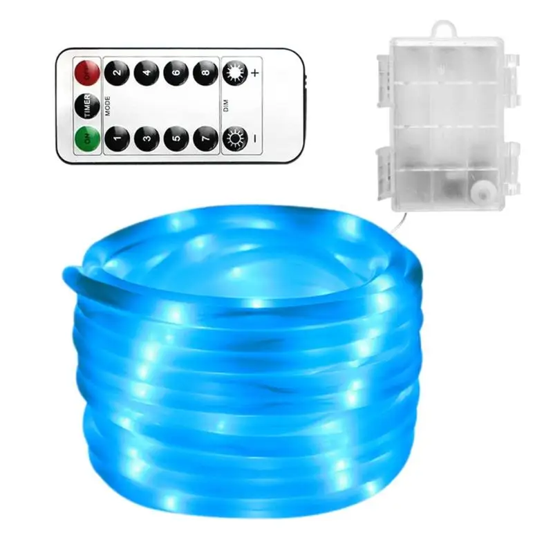 

50 LED Colorful Waterproof String Copper Wire Fairy String Lights Indoor Outdoor christmas wedding decoration 8 Functions Remote