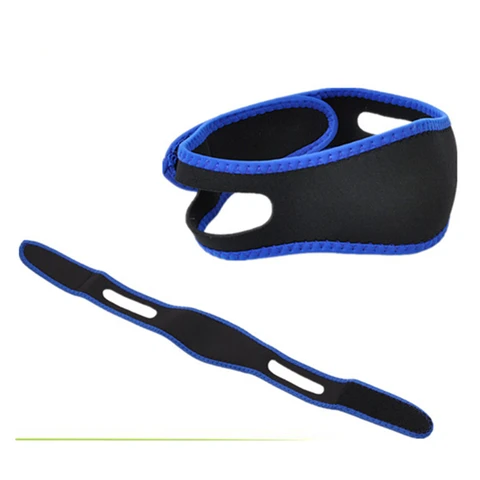 Strap de Neoprene Apoio da Mandíbula Lote Dispositivos Anti Snore Parar Ronco Chin Ajustável 100 Pçs –