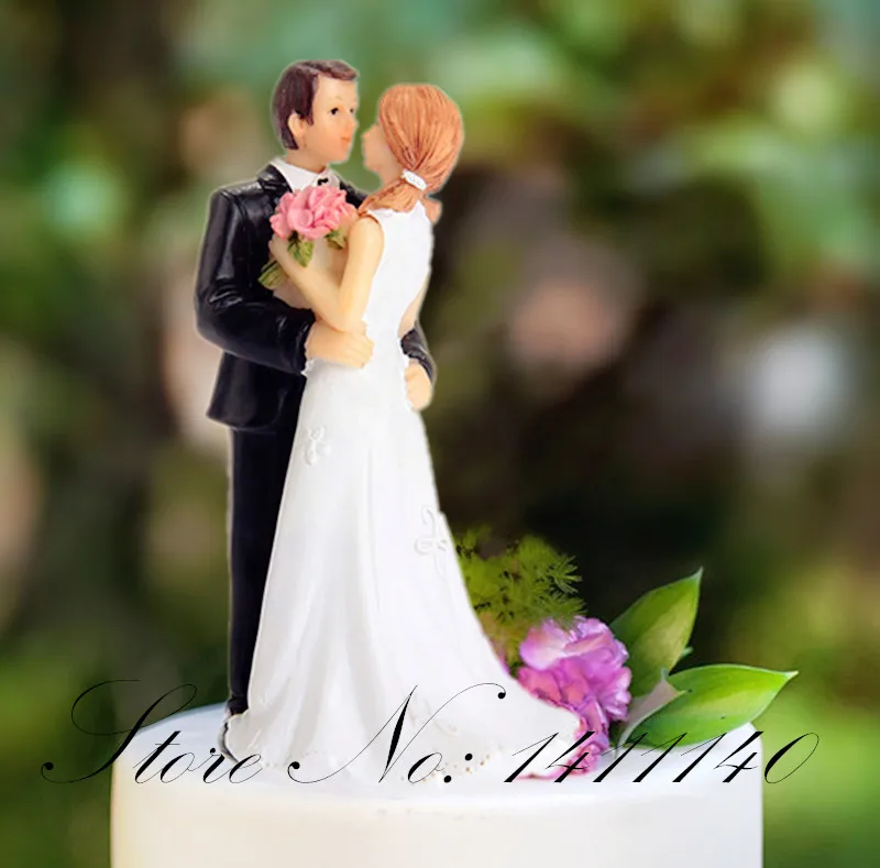 

Loving Football Bride and Groom Wedding Cake Topper wedding gifts for wedding cake decorations supplies with free shipping