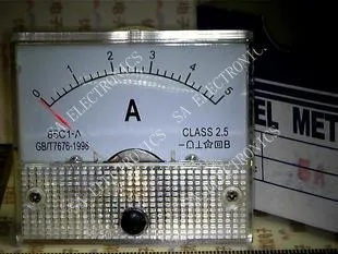 

[BELLA]5A mechanical meter head 85C1 DC analog ammeter pointer small header 65 * 56MM (AQA1)--5PCS/LOT