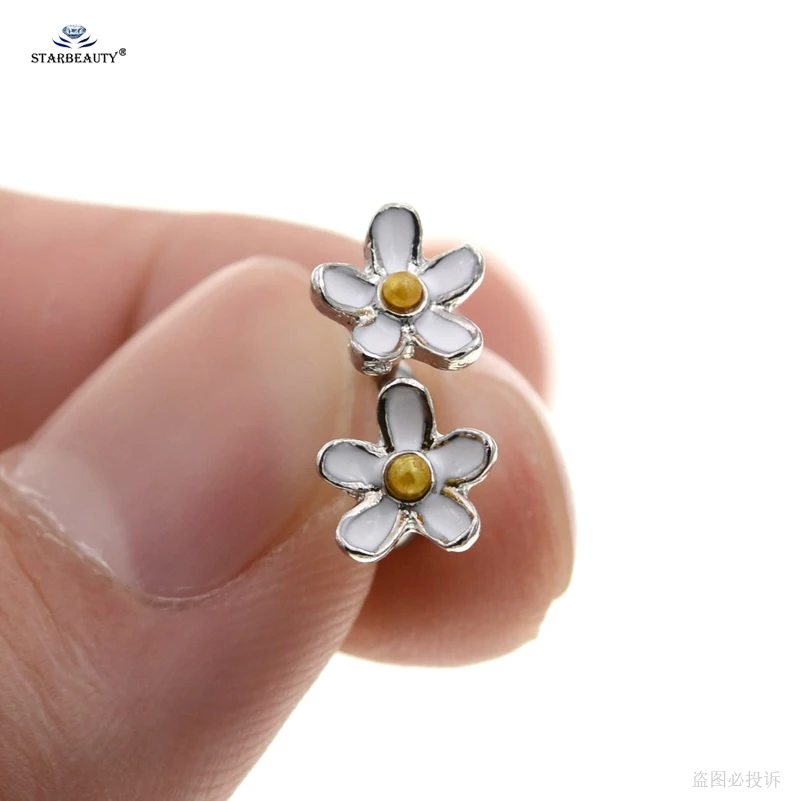 2 шт./лот 1 2x6 мм 16 г спираль в виде цветка ромашки пирсинг хряща серьги гвоздики Oreja