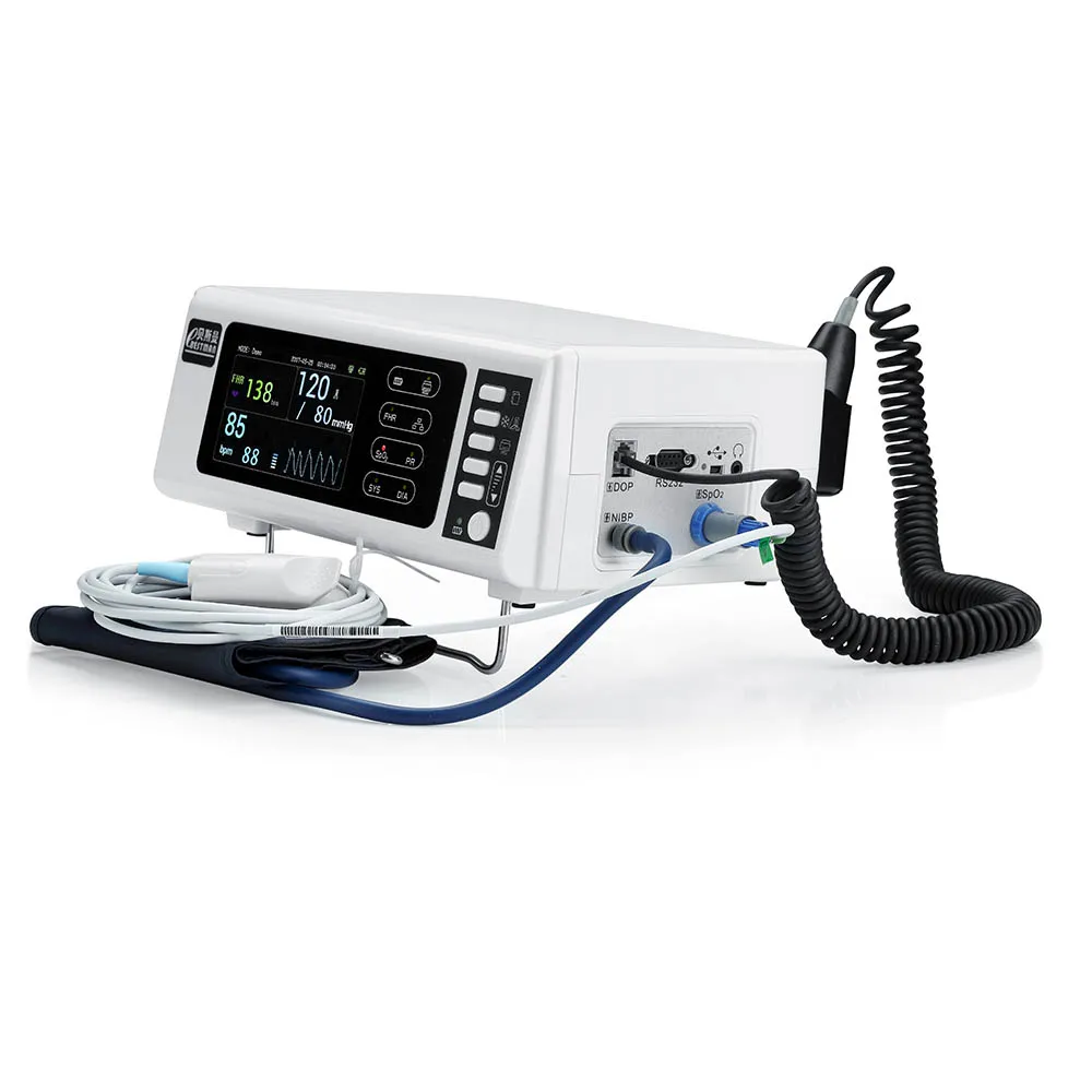  Portable obstetric monitor detect fetal heart rate pregnant blood pressure and pulse oximeter with 