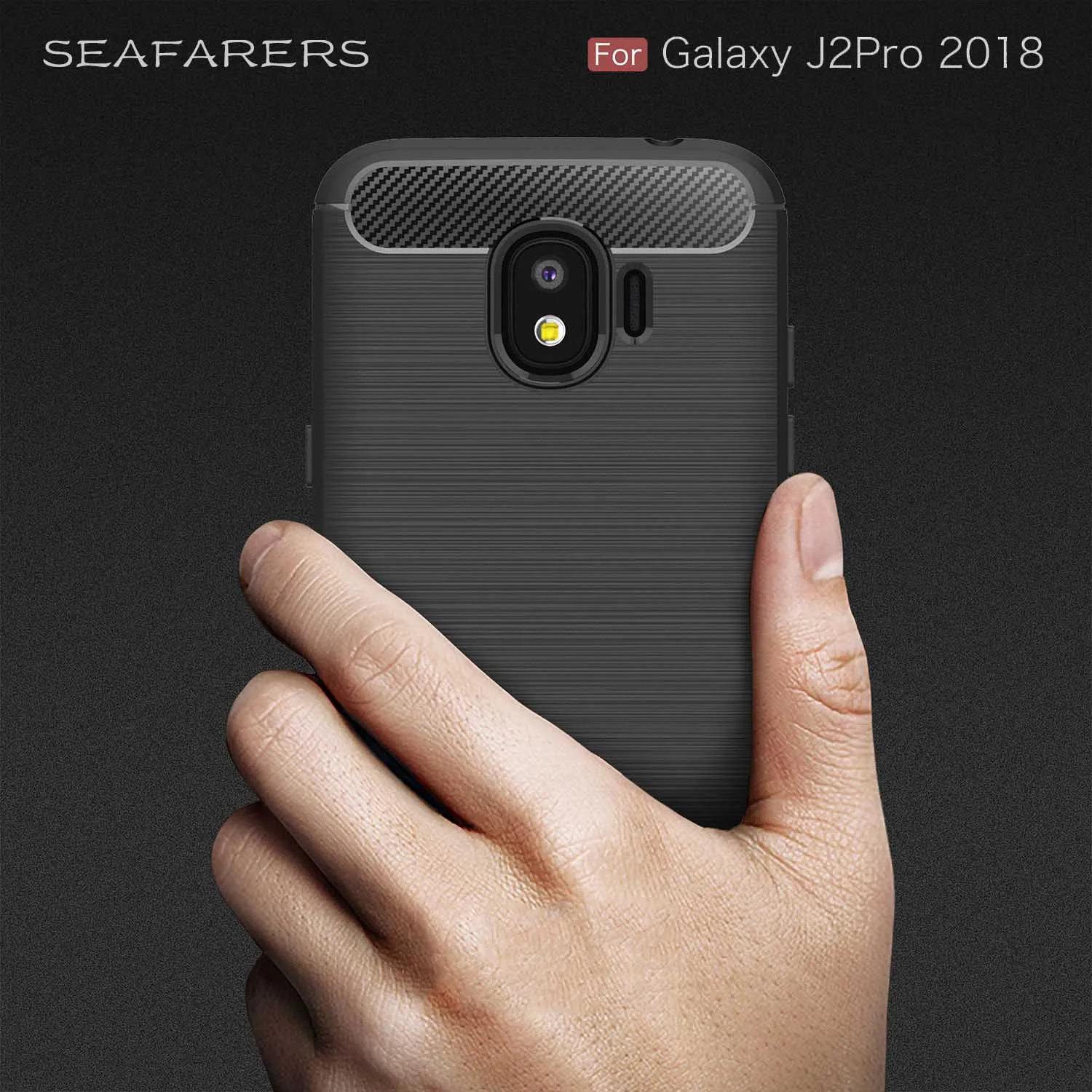 Carbon Fiber Soft TPU Drawing Phone Cover For Samsung Galaxy J2 (2018) Pro Case Coque Gravity Falls Shock Protection |