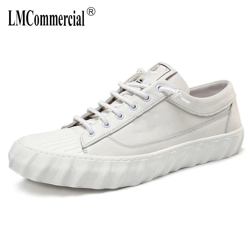 

Cowhide White shoes Men Real Leather shoes breathable casual shoes Mens breathable sneaker fashion spring autumn