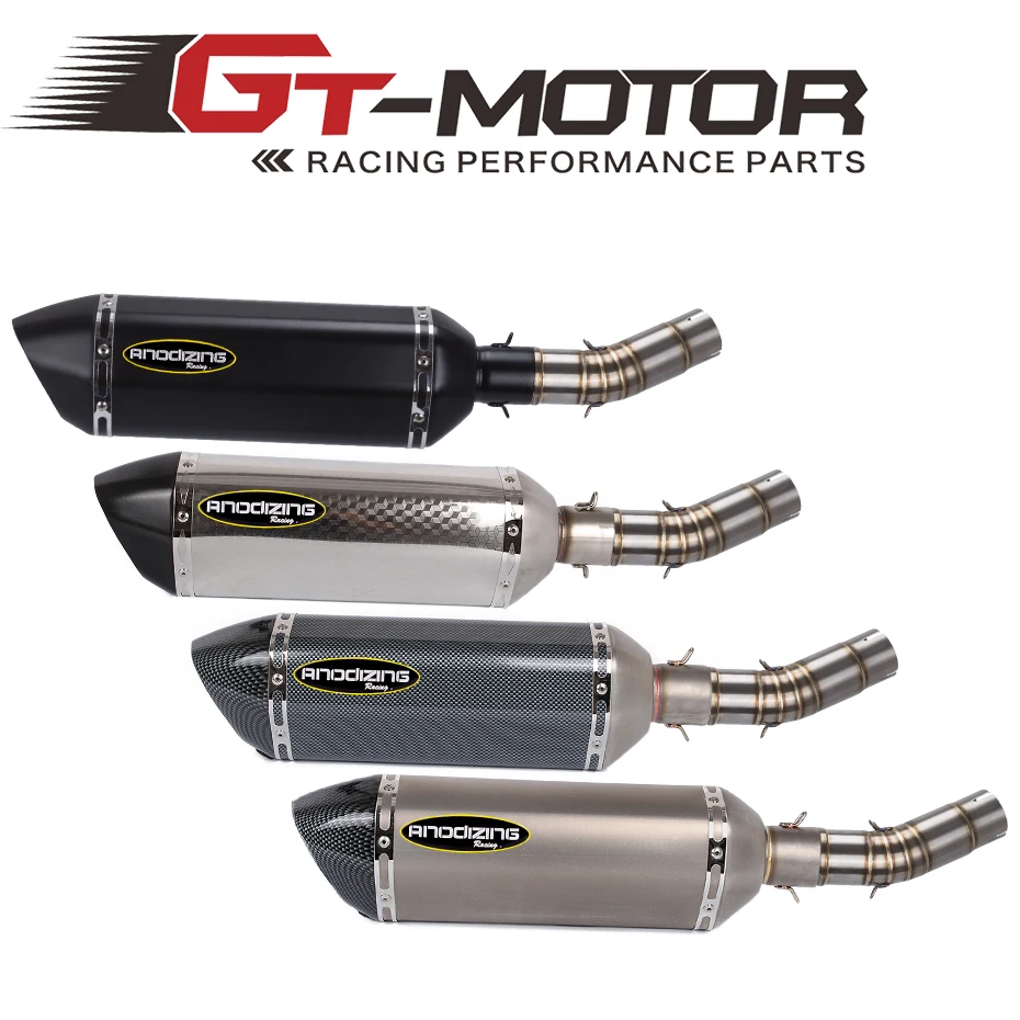 

GT Motor - Slip on FOR SUZUKI GSX250R GSXR250 Link Pipe Stainless Steel Exhaust Muffler Silence Set Link Middle Pipe