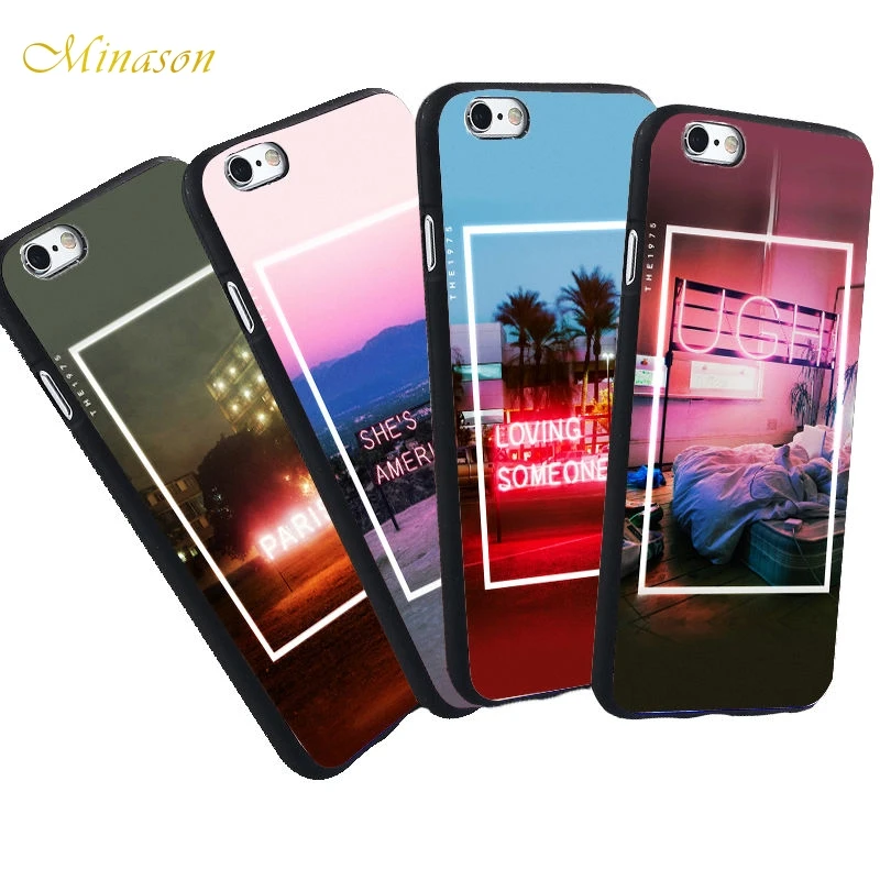 

Luxury Vintage Phone Case The 1975 Songs Case For Xiaomi Redmi note 4 5 plus 4x 6 Black Silicone Soft Case Funda