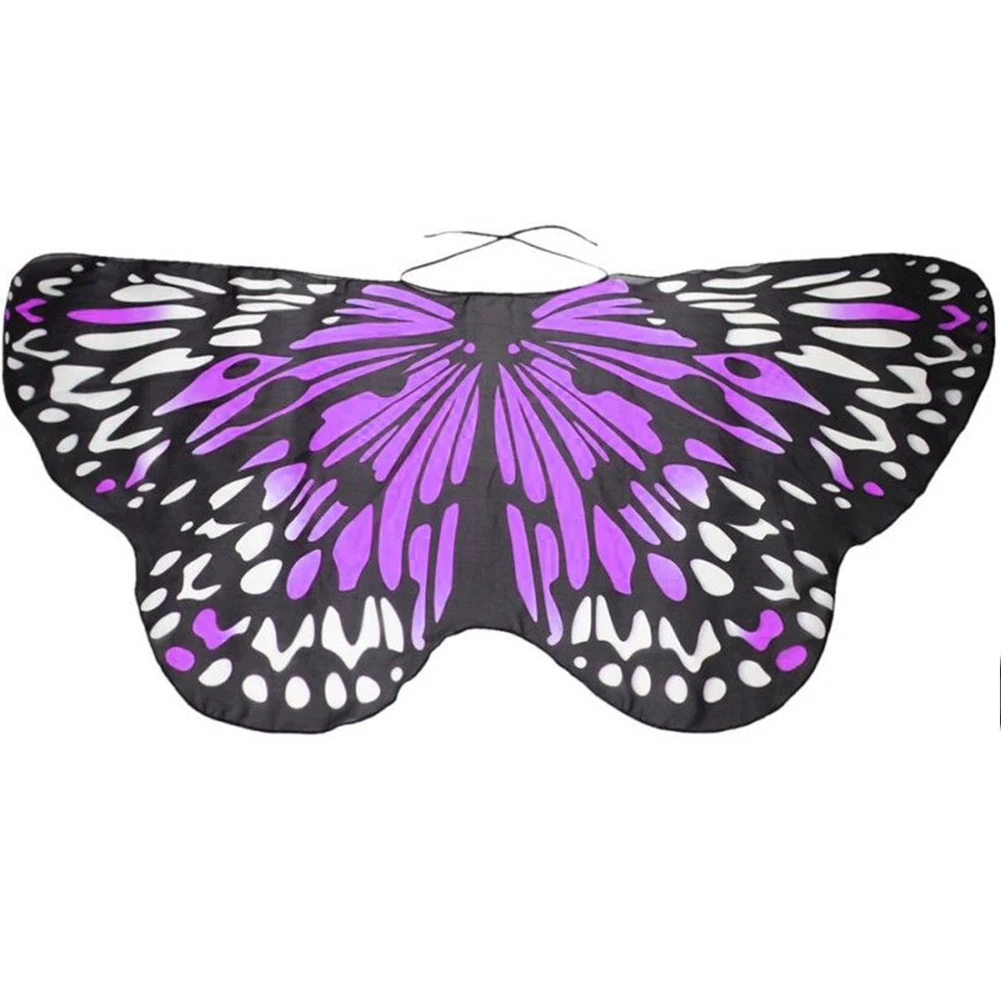 

Girls Kids Fairy Wings Chiffon Fancy Dress Up Pretend Play Costume Shawl Decoration Accessory Wedding Butterfly Shape Beautiful