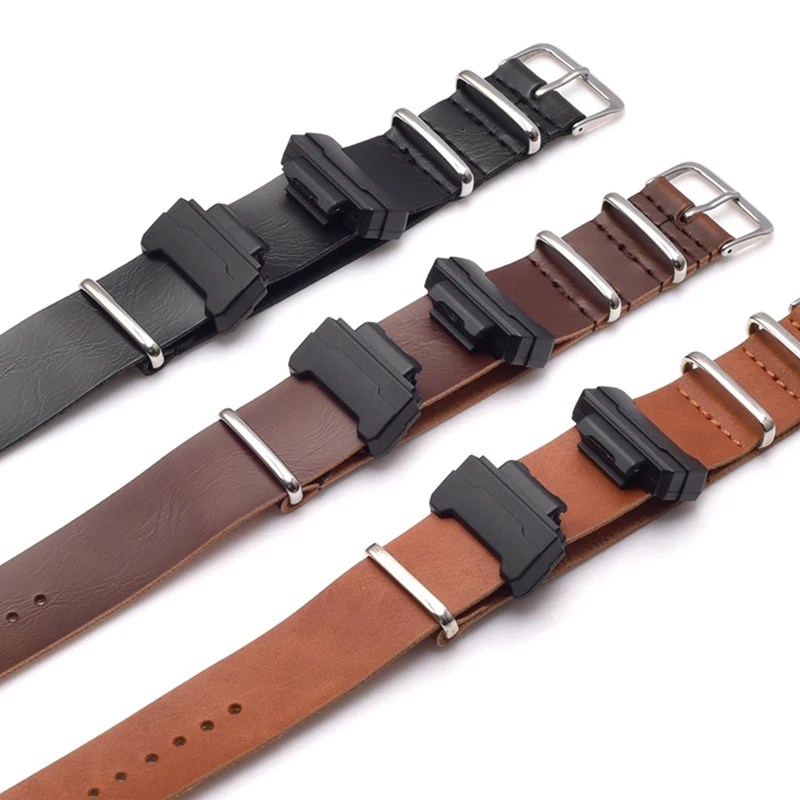 

Adapters16mm 1 Pair Conversion RAF NATO leather Watch Band Strap Kit for GShock MIL-Shock 5600 GWM5610 DW6600 GW6900 2310 G100
