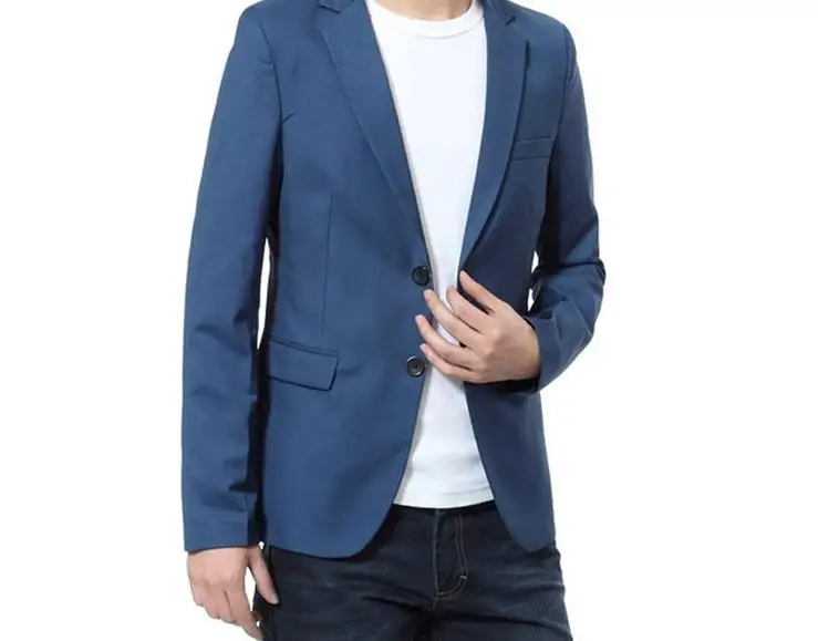 Европа Весна 2016 Новый мужской повседневный костюм S-5XL-6XL бюст 120 см корейский Тонкий маленький костюм Мода Молодежная Рабочая куртка