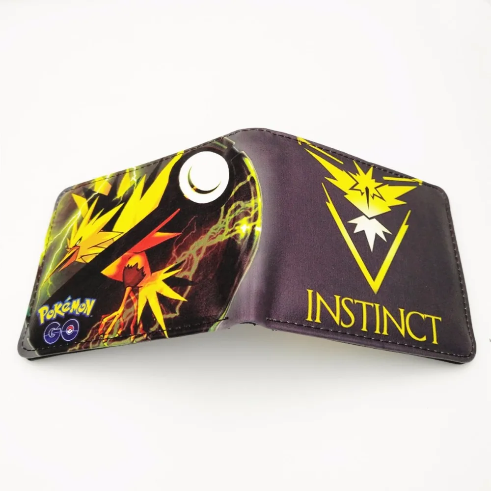 Anime Cartoon Wallets Bifold Game Pokemon Go pikachu Wallet For