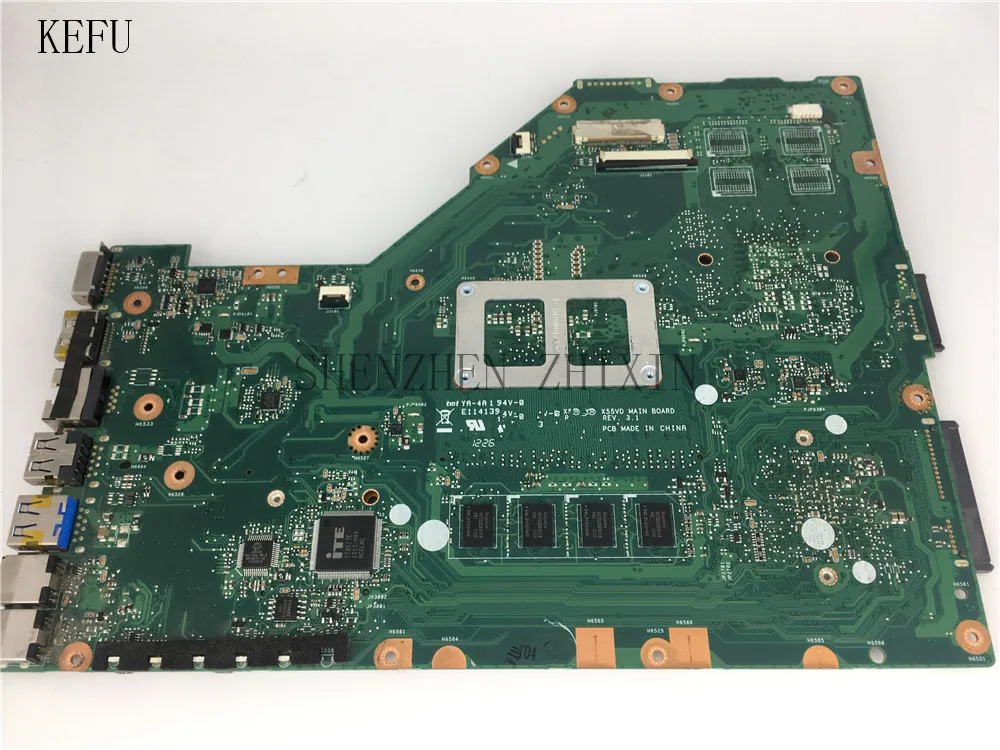 X55VD для ASUS X55V X55C X55CR материнская плата ноутбука версии 2 Гб ОЗУ тест
