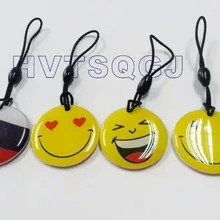 200 шт Бесплатный дизайнерский логотип rfid NFC epoxy Tag с NFC 215 чип для бесконтактного контроля доступа